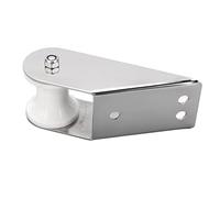 Fabater Stainless Steel Roller for Boats, Easy Use Strong Applicability Ship Accessories for Yachts, Bow Bracket Marine Support with Hard Rubber Rollers