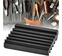 Fabater Steel Wide Shovel Cutting Thinner Edge Skiving Tool for Leather Craft Accessories, Durable Square Groove Edge Beveller with Polished U Groove, 6MM Wide Shovel for 1-5# Chamfering