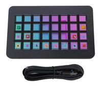 Fabater Stream Controller, Studio Controller Gaming Streaming Shortcut Keyboard, 32 Keys Customizable Visual Macro Keyboard, Set Up Shortcuts Easily, Compatible with OS X and PC (Black)