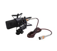 Fabater Studio Condenser Microphone 26 Mm Diaphragm Professional XLR Microphone Kit, Universal 3 Pin Interface for Live Streaming Gaming Red (Black)