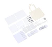 Fabater Sublimation Blanks Set, 77PCS Heat Transfer Blank Keychain Makeup Bag Pillow Cover Mouse Pad Car Cup Mat, DIY Craft Supplies with Garden Flag Puzzle Handbag, for Home Office Car