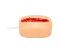 Fabater Suture Practice Pad Realistic, Reusable Rectangular Three Dimensional Silicone Laceration Model, Silicone Suturing Pad with Wound Model Suture Practice Tool