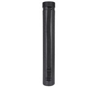 Fabater Telescopic Plastic Painting Tube - Circular Drawing Storage with Flip Cover, & Art Supplies for Posters Maps Documents, Adjustable Length 22.2-34.4in, (Black)