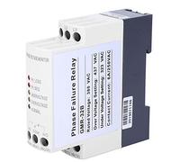 Fabater Three Phase Voltage Protector, 380V, Overvoltage Undervoltage Relay | Phase Sequence Failure Protector, 5 LED Indicators, DIN Rail Mount, for Motors Compressors Pumps, Industrial Control