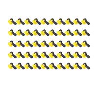 Fabater Tile Leveling System Kit, 50 Pcs Reusable Tile Spacers Leveling System with 1.5mm Steel T Pin for 2-6mm Gaps, Easy No-Tool Leveler Spacers for Floor and Wall Installation
