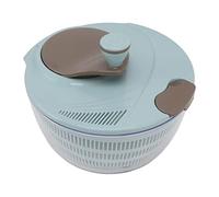 Fabater Time Saving Salad Spinner Plastic Rotatable Veggie Washer, Fast Mixing Washable Vegetable Dryer for Kitchen Fruit Cleaner, Easy to Use Lettuce Spinner with Funnel Lid (Blue)