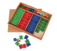 Fabater Toddler Stamp Game for Early Math Learning - Wooden Preschool Toy with Decimal System Tiles for Addition, Subtraction, Multiplication & Division - Educational