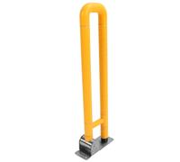 Fabater Toilet Safety Rails, Stainless Steel Flip Up Non Slip Accessible Foldable Bathroom Grab Bars, Handicap Grab Bars with Easy Installation for Elderly Disabled and Mobility Impaired (Yellow)
