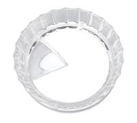 Fabater Transparent Plastic Coffee Distributor Dosing Ring Splash Proof Coffee Maker Dosing Tool for Single Double Valve Pots Mess-Free Brewing Experience (58MM)