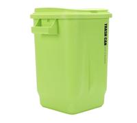 Fabater Trash Can Durable Large PP Garbage Can with Lid for Bathroom Kitchen Waste Basket for Office Living Room 15.7x14.2in (Green)