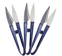 Fabater U Shaped Spring Thread Clipper 12 Pack, Stainless Steel Embroidery Yarn Cutter, Portable Mini Scissors for Sewing, Needlework, and Crafts, Resistant with