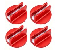 Fabater Universal Aluminum Grooved Magnetic Jack Pad, 4 Pcs