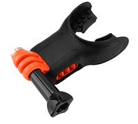 Fabater Universal Ergonomic Surfing Mouth Mount Bite Mouthpiece Holder Adapter for Action Camera with Safety Lanyard, Floating Block