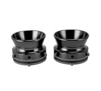 Fabater Universal NAB Hub Adapter Lockable Aluminum Alloy 2 Pieces 10 Inch Opener Sturdy Structure Gray Base for Reel to Reel Player (Black)