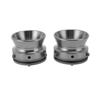 Fabater Universal NAB Hub Adapter Lockable Aluminum Alloy 2 Pieces 10 Inch Opener Sturdy Structure Gray Base for Reel to Reel Player (Grey)