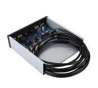 Fabater USB 3.0 and 2.0 19PIN Front Panel Extender with HD, 4.8Gbps SuperSpeed Dual USB Ports, Internal Expansion for Computer Case, 5.25" Bay Drive Installation