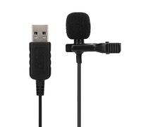 Fabater USB Clip on Microphone Omnidirectional Mini Condenser for PC, Plug and Play Noise Cancelling Mic for Recording Video Chatting Broadcasting