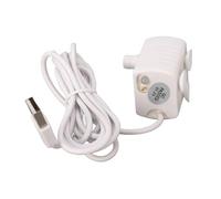 Fabater USB Driven Pet Water Fountain Pump with Ultra Low Brushless Engine, Adjustable Water for Cat, 148.5 Cm Mesh Cable
