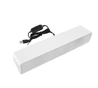 Fabater USB Values USB - High -performance Value Muscle with Bass Technology, Light Box for Mobile Phones for PC, Blue LED Loudspeaker for Laptop Desktop (White)