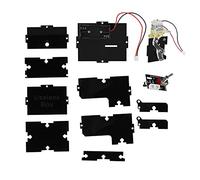 Fabater Useless Box Funny Toy DIY Kit - Unique Gifts Leave Me Alone Automatic Box with Metal Rocker, Black Acrylic ABS Novelty Gadget for Friends and Family