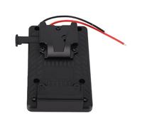 Fabater V Mount Battery Adapter Plate, Universal V Lock Battery Mount Plate with D Tap DC Output Ports for Camera Led Light Phone, Supports Overcharge Over Voltage Prevention