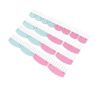 Fabater Versatile Knitting Locking Pins Stainless Steel Combs for Shawl Sweater 20 Pieces 2 Sizes Suitable for Yarn Knitters