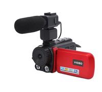 Fabater Video Camera Camcorder, 24MP 1080P HD Vlogging Camera, 18X Zoom Digital 3 Inch Digital Cameras for Travel Camping, 270 Degree Rotation Screen with Night Vision (Red)