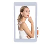 Fabater Vlog Selfie Phone Screen with 3 Brightness Levels, 180 Degree Flip Function for Professional Photography, Stable Connection for Live Streaming, Portable Design for Travel (White)