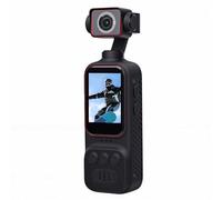 Fabater Vlogging Camera, 2K 270 Rotating Wide Angle Body Camera with 2 Inch Color Screen, Multi Axis Stabilization APP Control Handheld POV Cameras for Travel