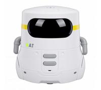Fabater Voice Control Smart Robot for Kids, Interactive Smart Robotic, Touch Sensing Interactive Companion Robot with Singing Dancing and LED Eyes (White)