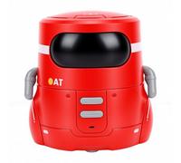 Fabater Voice Control Smart Robot for Kids, Interactive Smart Robotic, Touch Sensing Interactive Companion Robot with Singing Dancing and LED Eyes (Red)