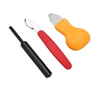 Fabater Watch Case Opener, 3 Pcs Pry Blade Set, Metal and Plastic | Watch Back Remover Tool Kit, Red Black Yellow Pry Blades, Compact for Watchmakers, Easy Case Opening