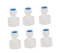 Fabater Water Filter Connection Connection and Protection 1/4 Tube to 1/2 Female Quick, 6PCs for Reverse Osmosis Installation or Acceptance Set