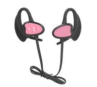 Fabater Water Resistant IPX8 Bathing Headphones 5.4 Wireless Noise Reduction for Racing Surfing Diving, 32 GB of Memory, Silicone Ear Tips, Adults (Pink)