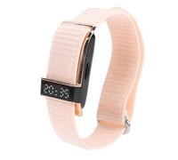 Fabater Wearable Fitness Tracker Sl esign Multi Sport Modes Call Reminder for Active Lifestyle Nylon Bracelet (Rose Gold)