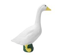 Fabater Whimsical Large White Garden Goose Sculpture Resin Porch Goose Statue for Yard Patio Home Outdoor Indoor Decoration-Rustic Lawn for Garden Bay Window, Durable