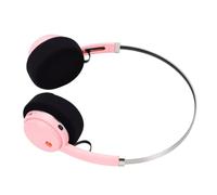 Fabater Wireless Bluetooth Retro On Ear Headset with High Resolution Sound and Dual Device Connection for Music Lovers and Gamers 40mm Drivers (Pink)