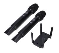 Fabater Wireless Microphone, Professional Dual Handheld Cordless Dynamic Mic Systems with Receiver, Karaoke Microphone Set for Singing, Karaoke, Wedding, DJ, Party, Speech