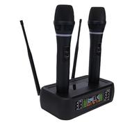 Fabater Wireless Microphone System, Dual Handhelds Cordless Dynamic Microphones, Handheld Wireless Mic for Singing Karaoke Speech Church