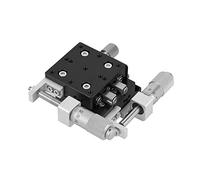 Fabater XY 40x40mm Manual Displacement Platform, LY40-CM Linear Stage with Ball Bars, High Accuracy 0.01mm for Optical Instruments & Semiconductor Equipment