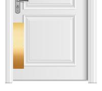 Fabbay 2 Pieces Door Kick Plate Kick Plates Aluminum Plate for Decor Avoid The Door from Kicking(4 x 16 Inch,Gold)