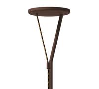 Fabbian LED floor lamp Rio, corten, dimmable, 3,000K, metal