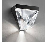 Fabbian Sparkling Tripla LED wall light, anthracite