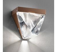 Fabbian Sparkling Tripla LED wall light, bronze