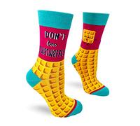 Fabdaz Funny Womens Novelty Crew Socks with Saying Don't Be a Twatwaffle, Multicolor, One size
