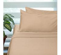 Fabdreams 100% Organic Cotton Twin Size Sheet Set | 400 Thread Count Sheet Set | GOTS Certified | Long Staple Cotton | Upto 17" Elasticised Deep Pockets | Soft Silky Shiny | Taupe