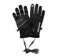FABENIC NaturWide Heated Gloves for Men & Women - 8-Hour Battery Life Smart Temperature Control Winter Gloves, Waterproof Windproof Touchscreen Compatible for Skiing Hiking Camping (blackM)