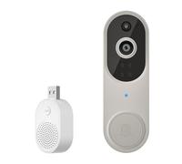 FABENIC Safe Doorbell - SafeDoorbell - The Smarter Way To Protect Your Home Original Smart Wireless Video Doorbell Intercom with HD Night Vision, Remote Monitoring for Smart Home Security (M50-Beige)