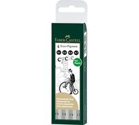 Faber-Castell 0.1mm/ 0.3mm/ 0.5mm/ 0.7mm Artline Drawing System - Black (Wallet of 4)