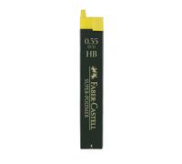 Faber-Castell Pencil Leads Super-Polymer Fineline 0.35mm H Black - Pack of 12